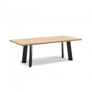TAVOLO STREET - RETTANGOLARE LEGNO E ACCIAIO