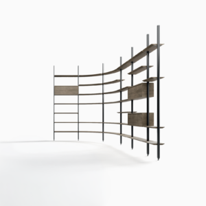 LIBRERIA HUB BIFACCIALE CURVA